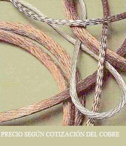 CORDON REDONDO Y CUADRADO DE COBRE FLEXIBLE